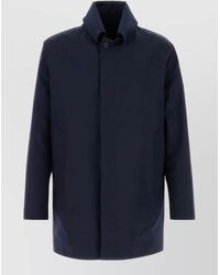 Prada - Cotton Single-Breasted Overcoat - Lyst