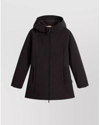 Woolrich - Hooded Quilted Parka Side Pockets - Lyst