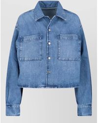 Alexander Wang - Jacket Collared Neck Long Sleeves Chest Pockets - Lyst