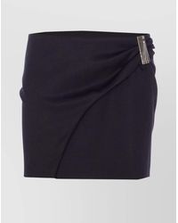 The Attico - Virgin Wool Mini Skirt - Lyst