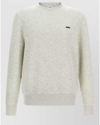 Autry - Sweatshirt Crew Neck Logo Embroidery Ribbed Cuffs Hem - Lyst