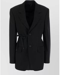 Balenciaga - Wool Oversized Single-Breasted Blazer - Lyst