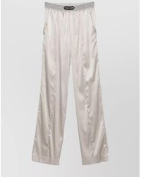 Tom Ford - Stretch Silk Satin Trousers - Lyst