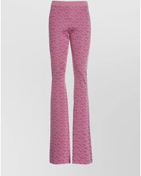 Versace - Silk Jacquard Printed Trousers - Lyst