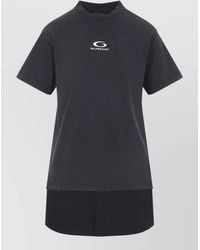 Balenciaga - Slate Cotton T-Shirt Dress - Lyst