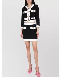 Moschino - Cropped Crepe Jacket - Lyst