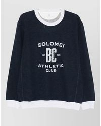 Brunello Cucinelli - Ribbed Cotton And Linen Sweatshirt - Lyst