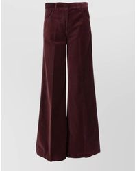 Aspesi - Cotton Wide-Leg Trousers - Lyst