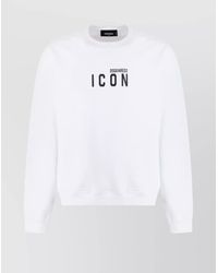 DSquared² - Cotton Relaxed-Fit Crew-Neck Sweatshirt - Lyst