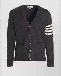 Thom Browne - Fine-Knit Wool V-Neck Cardigan - Lyst
