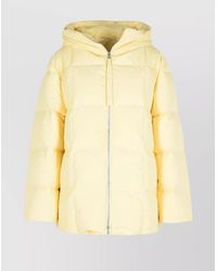 Jil Sander - Hooded Long Quilted Padded Jacket - Lyst