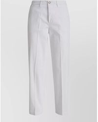 Briglia 1949 - Stretch Cotton Chino Trousers Belt Loops - Lyst