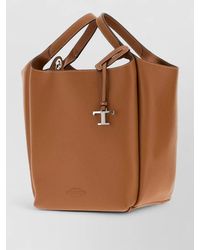 Tod's - Leather Apa Bucket Bag Top Handles - Lyst