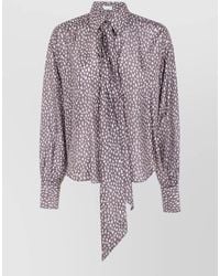Brunello Cucinelli - Silk Floral-Print Shirt - Lyst