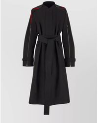 Ferragamo - Waist Belted High Neck Coats - Lyst