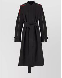 Ferragamo - Waist Belted High Neck Coats - Lyst