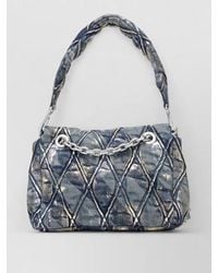 DIESEL - Charm-D Medium Cotton Clutch Bag - Lyst