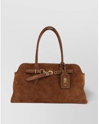 Miu Miu - Adventure Lamb Leather Shoulder Bag - Lyst