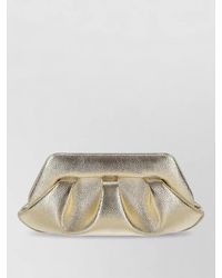 THEMOIRÈ - Bios Baguette Clutch Metallic Pleated Design - Lyst