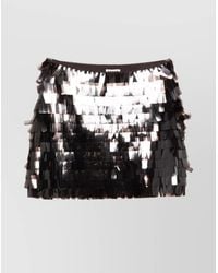 STAUD - Sequin Mini Skirt - Lyst