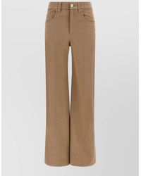 Brunello Cucinelli - Denim Wide-Leg High-Rise Jeans - Lyst