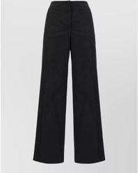 Jil Sander - High Waist Polyester Blend Wide Leg Pants - Lyst