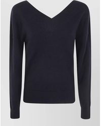 Tom Ford - Cashmere Off Shoulder V Neck Sweater - Lyst