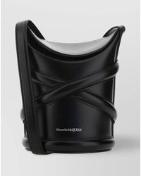 McQueen - Leather The Curve Bucket Bag - Lyst