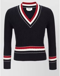 Thom Browne - Rwb Intarsia Sweater - Lyst