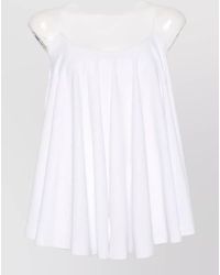 Jacquemus - Voile Flared Scoop Neck Sleeveless Top - Lyst