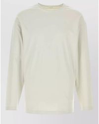 Lemaire - Silk Blend Long Sleeve T-Shirt - Lyst