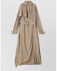 Lanvin - Belted Buckle-Cuffs Trench - Lyst