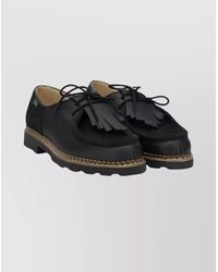 Paraboot - Lace-Up Footwear With Fringe And Stitching - Lyst