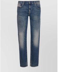 DIESEL - Denim Mid-Rise Slim-Leg Jeans - Lyst