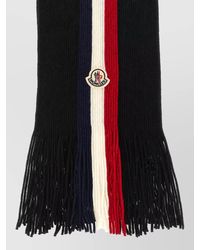 Moncler - Wool Ribbed Tricolor Scarf - Lyst