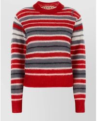 Marni - Embroidered Mohair Blend Sweater - Lyst