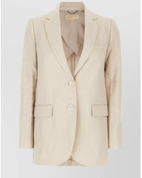 Michael Kors - Linen Blend Blazer - Lyst