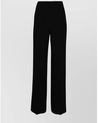 Alberta Ferretti - High-Waisted Tailored Satin Trousers - Lyst