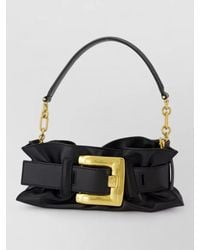 Balmain - Anthem Mini Leather Clutch Bag - Lyst