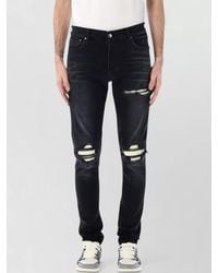 Amiri - Mx1 Ultrasuede Distressed Five Pocket Trousers - Lyst