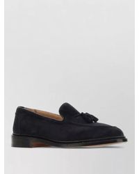 Tricker's - Elton Suede Loafers Tassel Round Toe - Lyst