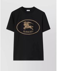 Burberry - Cotton Jersey Short-Sleeve T-Shirt - Lyst