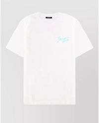 Balmain - Logo Graphic Round Neck Short Sleeve T-Shirt - Lyst