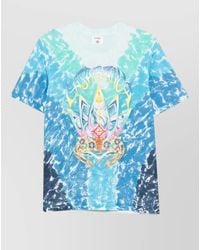 CASABLANCA - Crew-Neck T-Shirt With Tie-Dye Print - Lyst