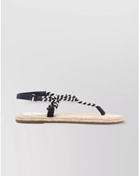 Manebí - Woven Strap Flat Sole Open Toe Sandals - Lyst