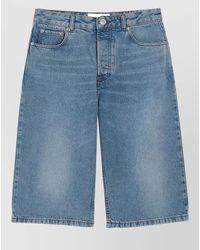 Ami Paris - Denim Regular-Fit Bermuda Shorts - Lyst