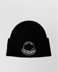 Moncler - Beanie Ribbed Knit Turn-Up Brim - Lyst