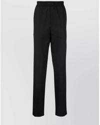 MSGM - Virgin Wool Straight-Leg Trousers - Lyst