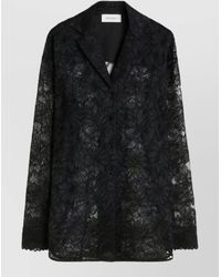 Sportmax - Floral Lace Long-Sleeve Pyjama Top - Lyst
