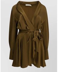 Zimmermann - Silk Wrap Blouse - Lyst